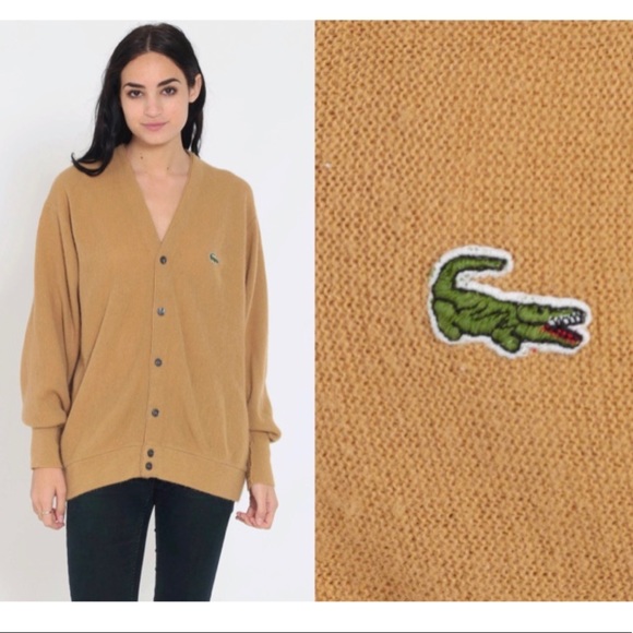 Lacoste Sweaters - Vintage Izod Lacoste Cardigan Sweater Size Medium